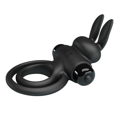 PRETTY LOVE - ANNEAU DE LAPIN VIBRATOR III POUR PÉNIS NOIR PRETTY LOVE PARTY UP