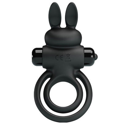 PRETTY LOVE - ANNEAU DE LAPIN VIBRATOR III POUR PÉNIS NOIR PRETTY LOVE PARTY UP