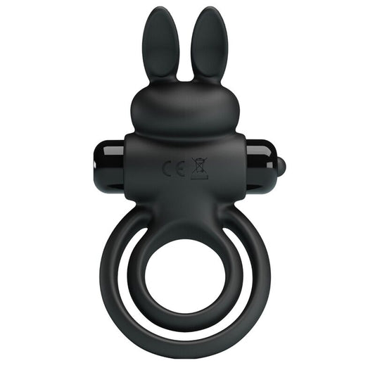 PRETTY LOVE - ANNEAU DE LAPIN VIBRATOR III POUR PÉNIS NOIR PRETTY LOVE PARTY UP