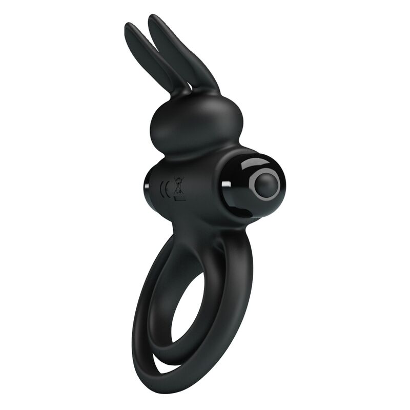 PRETTY LOVE - ANNEAU DE LAPIN VIBRATOR III POUR PÉNIS NOIR PRETTY LOVE PARTY UP