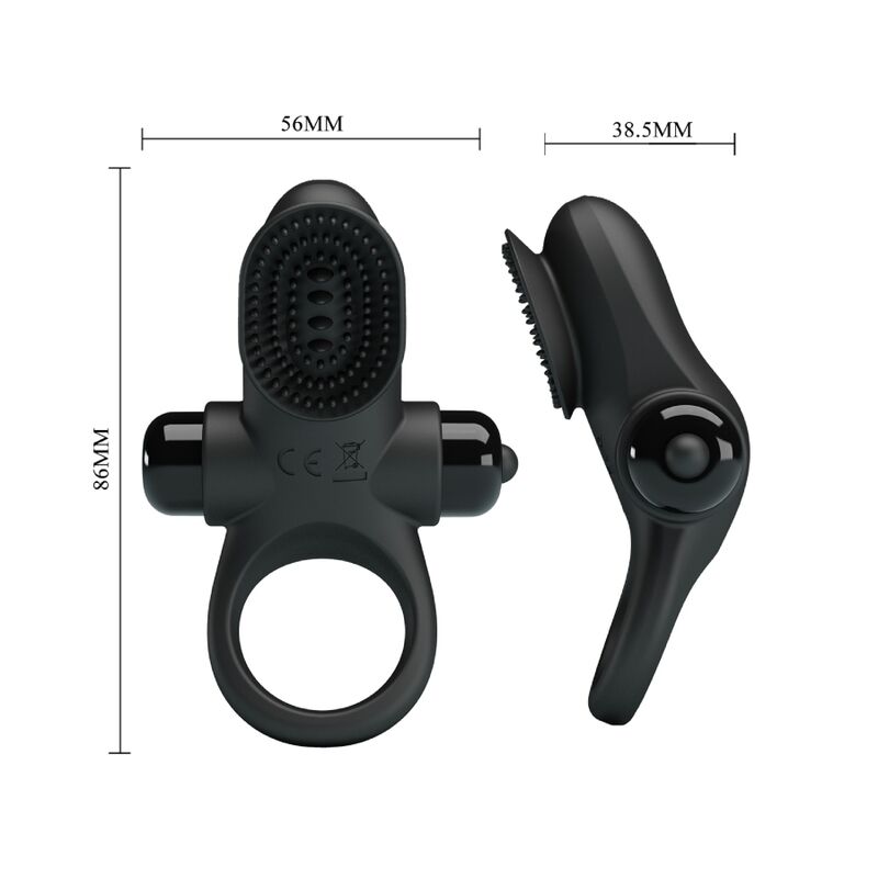 PRETTY LOVE - VIBRATOR RING II POUR LE PÉNIS NOIR PRETTY LOVE MALE