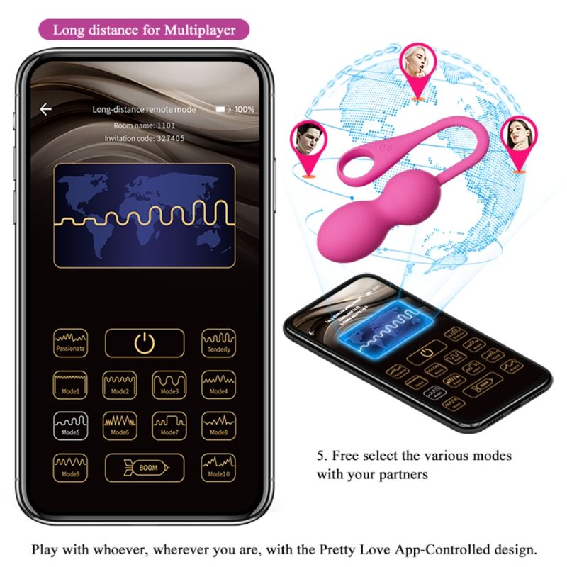 PRETTY LOVE - BALLES VIBRANTES RECHARGEABLES ELVIRA ROSE PRETTY LOVE SMART
