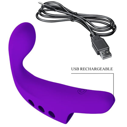 PRETTY LOVE - VIBRATEUR  DOIGT RECHARGEABLE GORGON VIOLET PRETTY LOVE SMART