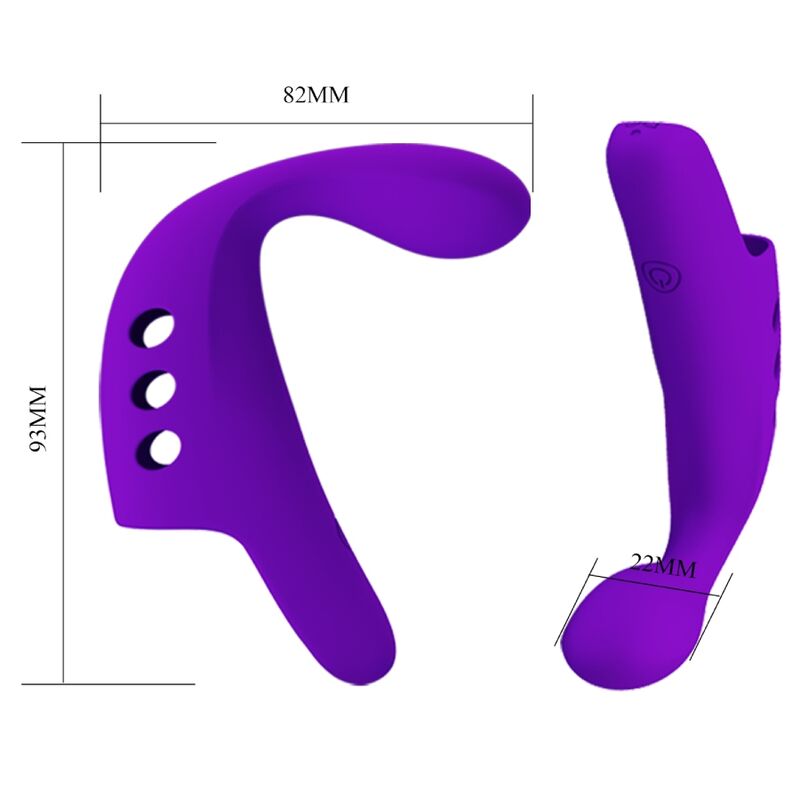 PRETTY LOVE - VIBRATEUR  DOIGT RECHARGEABLE GORGON VIOLET PRETTY LOVE SMART