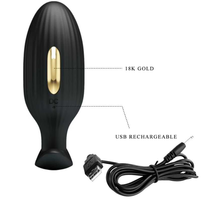 PRETTY LOVE - PLUG ANAL CONTRÔLÉ PAR APPLICATION JEFFERSON NOIR PRETTY LOVE BOTTOM