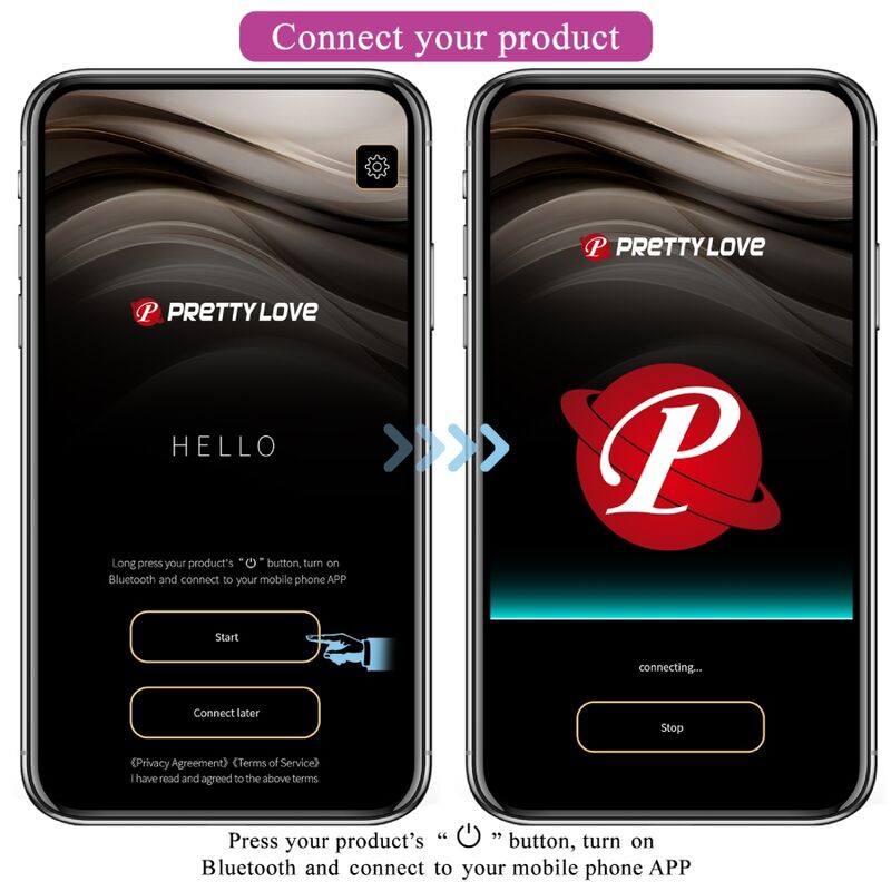 PRETTY LOVE - PLUG ANAL CONTRÔLÉ PAR APPLICATION JEFFERSON NOIR PRETTY LOVE BOTTOM