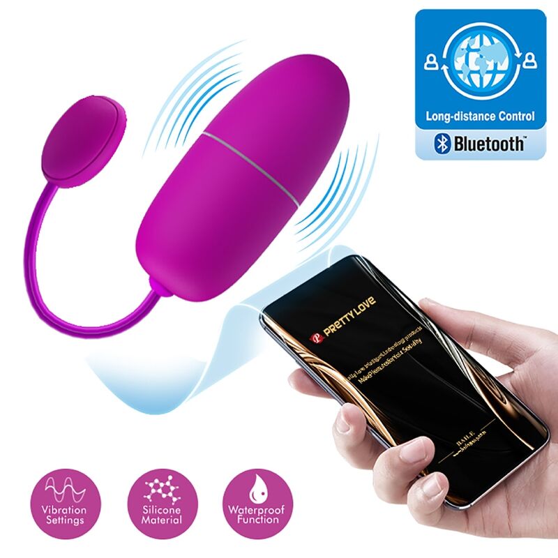 PRETTY LOVE - OEUF VIBRANT NYMPHE APP CONTRÔLÉ VIOLET PRETTY LOVE BOTTOM
