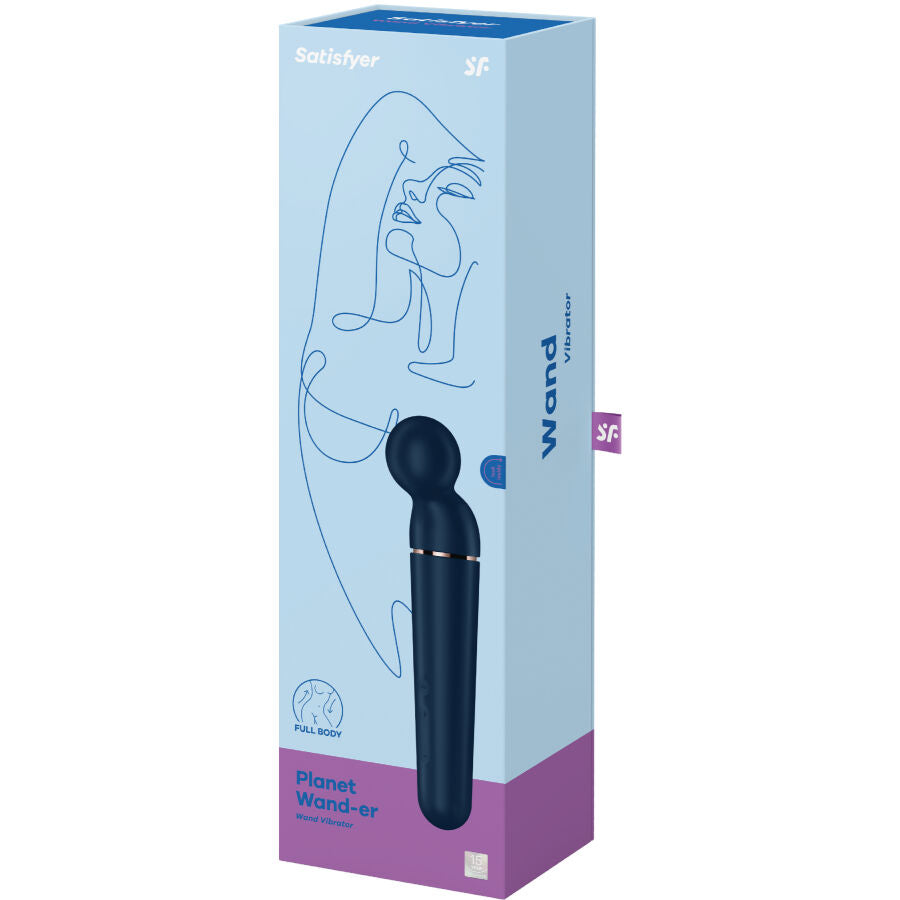 SATISFYER - MASSAGER VIBRATEUR PLANET WAND-ER BLEU SATISFYER WAND