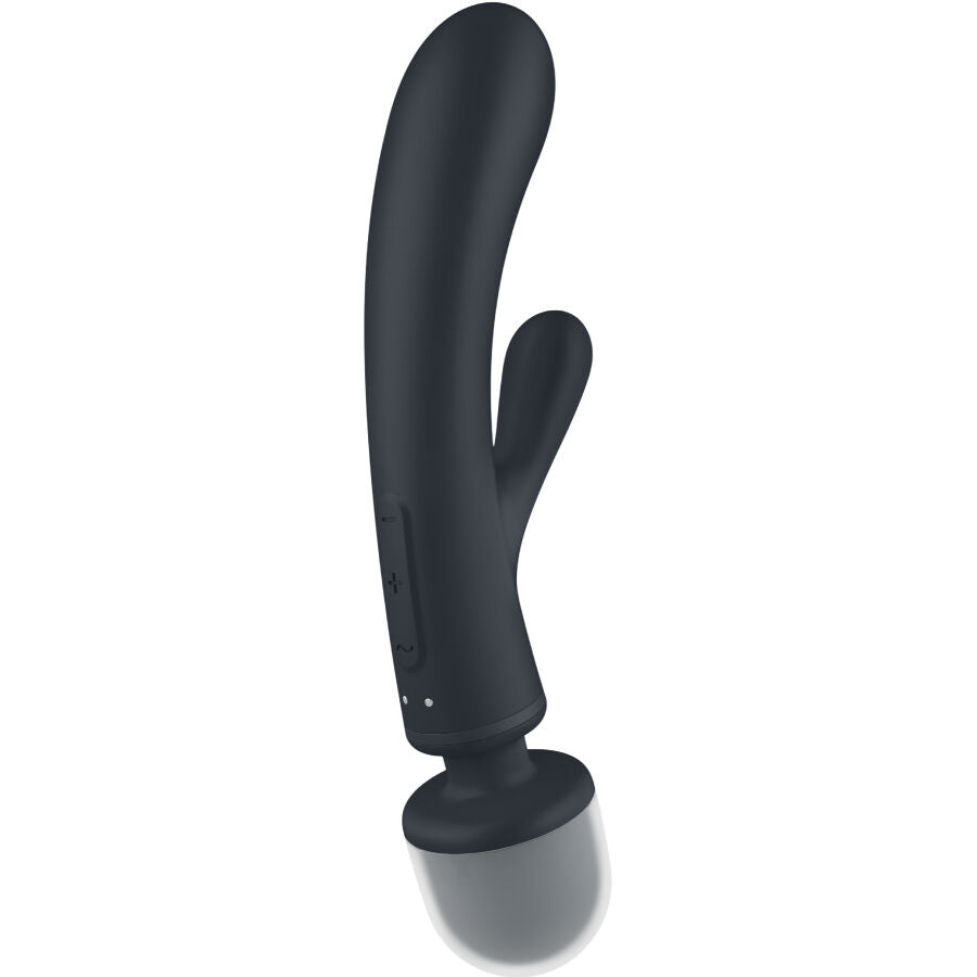 SATISFYER - MASSEUR VIBRATEUR LAPIN TRIPLE LOVER GRIS SATISFYER VIBRATOR
