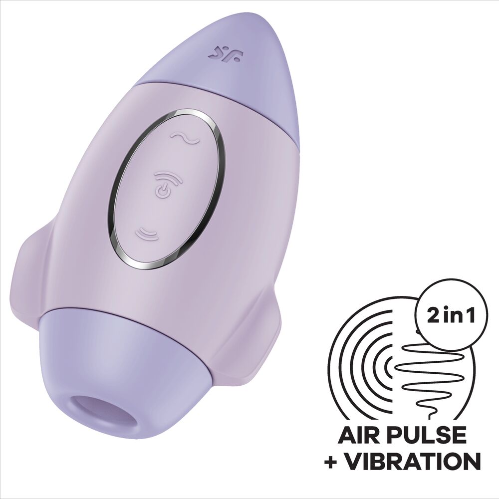 SATISFYER - MISSION CONTROL PETIT VIBRATEUR  DOUBLE IMPULSION LILAS SATISFYER VIBRATOR