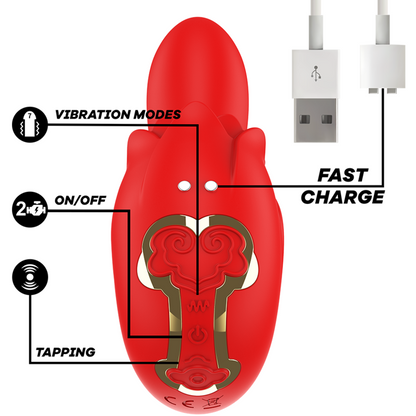MIA - SELENA STIMULATEUR VIBRANT + TAPPING ROUGE MIA