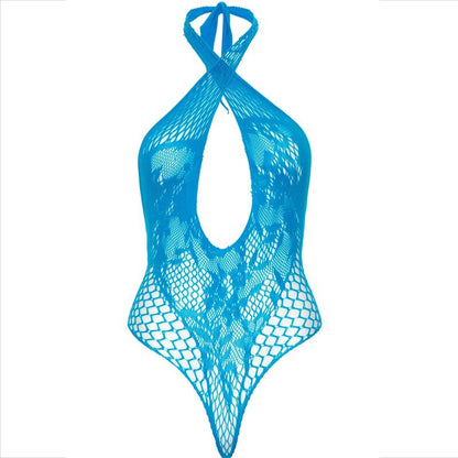LEG AVENUE - LICOL TEDDY AVEC DENTELLE BLEU LEG AVENUE TEDDIES