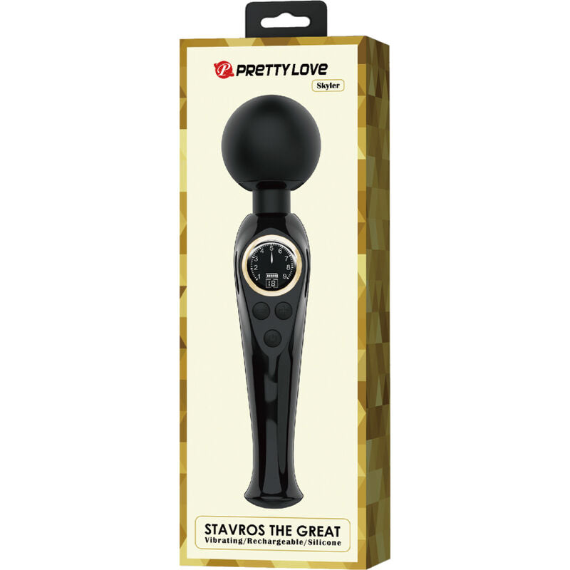 PRETTY LOVE - BAGUETTE VIBRATEUR SKYLER NOIR PRETTY LOVE LED
