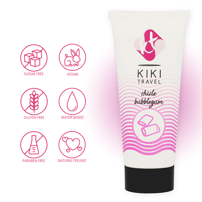 KIKÍ TRAVEL - LUBRIFIANT GOMME FRAISE 50 ML KIKÍ TRAVEL