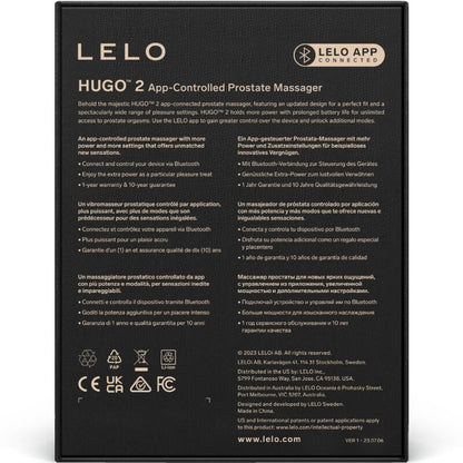 LELO - MASSEUR DE PROSTATE HUGO 2 VERT LELO