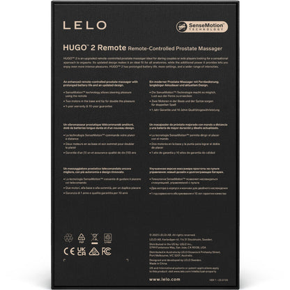 LELO - MASSEUR DE PROSTATE  TÉLÉCOMMANDE HUGO 2 VERT VERT LELO