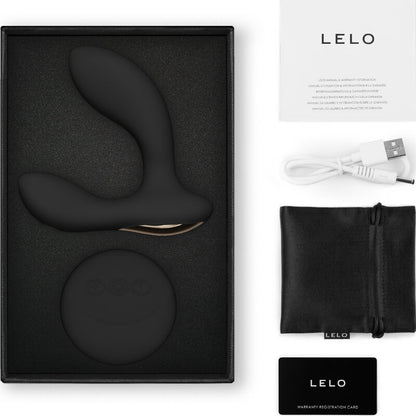 LELO - TÉLÉCOMMANDE DE MASSEUR DE PROSTATE HUGO 2 NOIR LELO