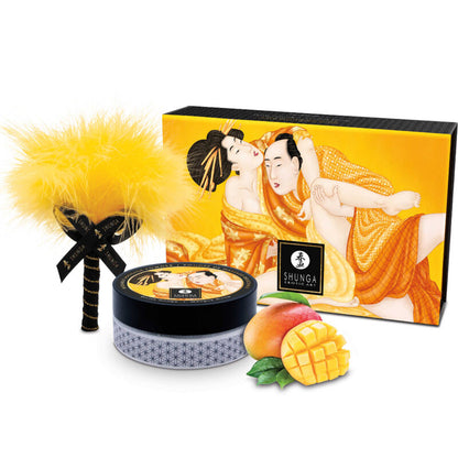 SHUNGA - KIT DE POUDRE DE MASSAGE COMESTIBLE MANGUE SHUNGA BODY POWER