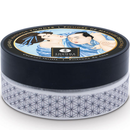 SHUNGA - KIT DE POUDRE DE MASSAGE COMESTIBLE À LA NOIX DE COCO SHUNGA BODY POWER