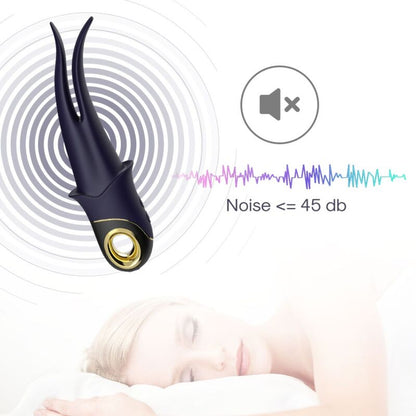 ARMONY - VIBRATEUR SHADOW DOUBLE TÊTE TEASING BLEU ARMONY VIBRATORS