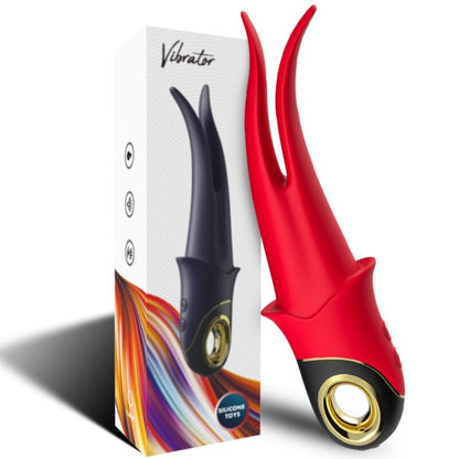 ARMONY - VIBRATEUR SHADOW DOUBLE TÊTE TEASING ROUGE ARMONY VIBRATORS