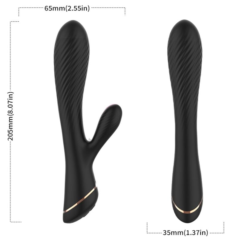 ARMONY - VIBRATEUR LAPIN SILICONE NOIR ARMONY VIBRATORS