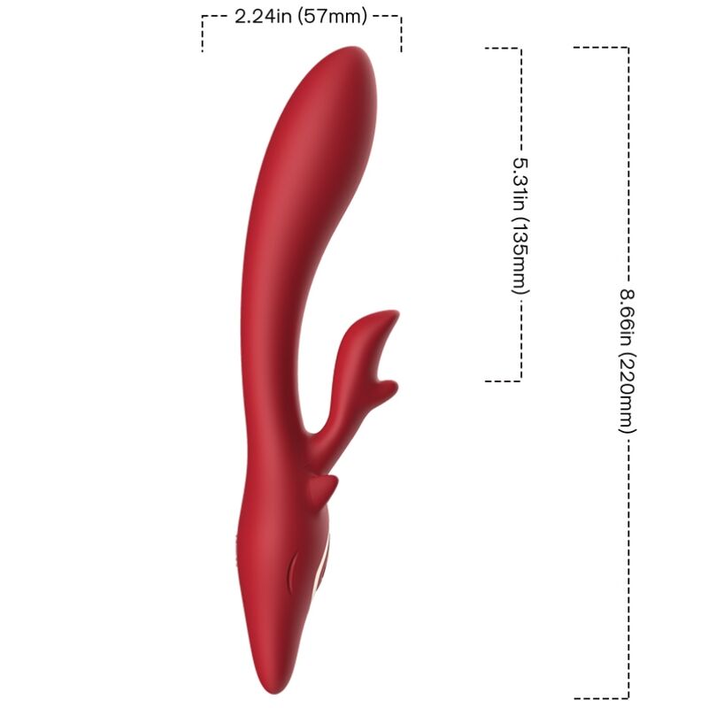ARMONY - VIBRATEUR ELK RABBIT COURBE ROUGE ARMONY VIBRATORS