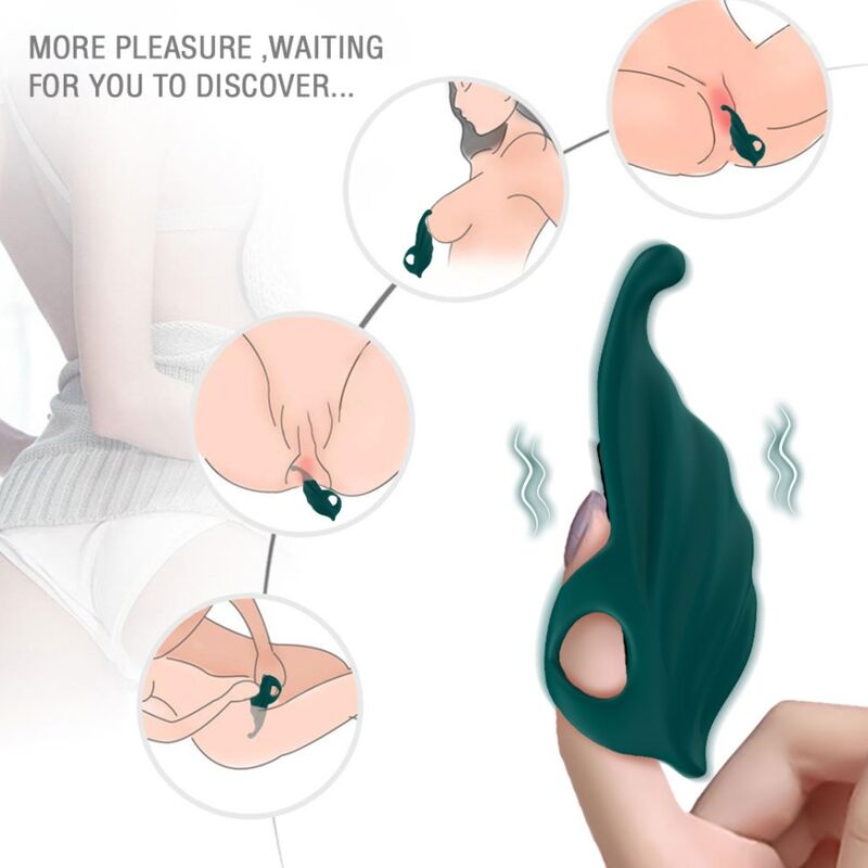 ARMONY - STIMULATEUR DE DOIGTS & VIBRATEUR VERT ARMONY STIMULATORS