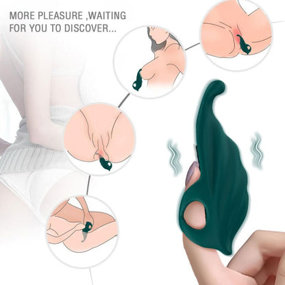 ARMONY - STIMULATEUR DE DOIGTS & VIBRATEUR VERT ARMONY STIMULATORS