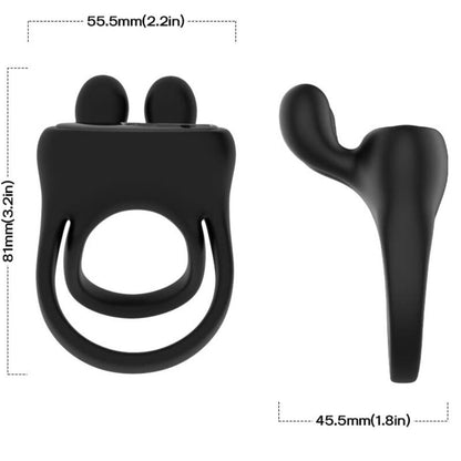 ARMONY - ANNEAU VIBRATEUR LAPIN NOIR ARMONY FOR HIM