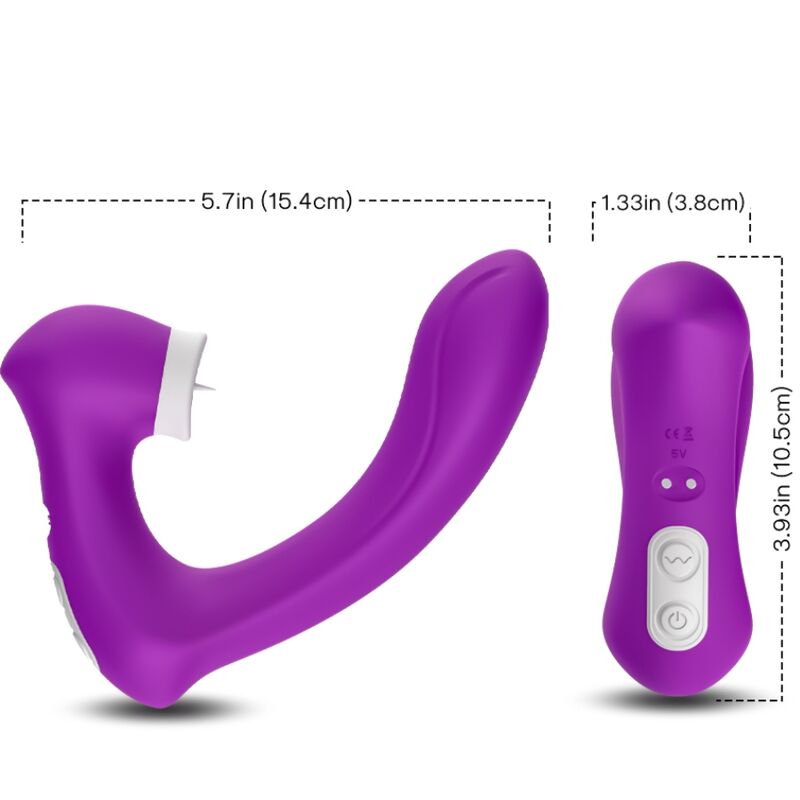 ARMONY - SECRETKISS LICKING VIBRANT CLITO & VIBRATEUR COURBE VIOLET ARMONY STIMULATORS