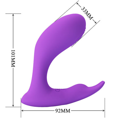 PRETTY LOVE - TÉLÉCOMMANDE À VIBRATION ET PULSATION IDABELLE VIOLET PRETTY LOVE BOTTOM