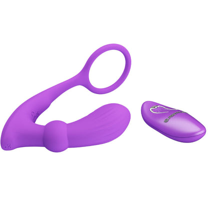 PRETTY LOVE - BAGUE WARREN ET VIBRATEUR ANAL VIOLET PRETTY LOVE BOTTOM