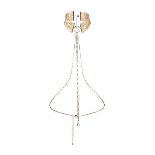 BIJOUX - DÉSIR MÉTALLIQUE COLLIER MÉTALLISÉ DORÉ BIJOUX DESIRE METALLIQUE