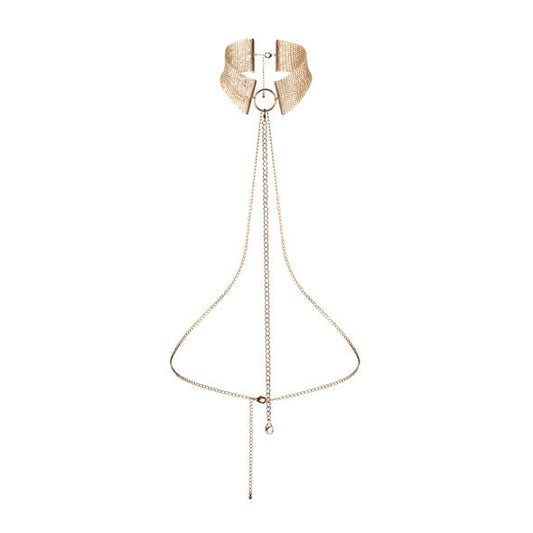 BIJOUX - DÉSIR MÉTALLIQUE COLLIER MÉTALLISÉ DORÉ BIJOUX DESIRE METALLIQUE