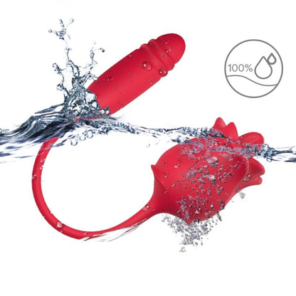 ARMONY - 3-EN-1 ROSE, STIMULATEUR, ASPIRATION ET UP&DOWN AVEC QUEUE ROUGE ARMONY STIMULATORS