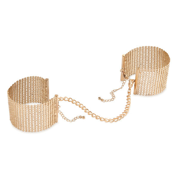 BIJOUX - DÉSIR MÉTALLIQUE MENOTTES MAILLE MÉTAL DORÉ BIJOUX DESIRE METALLIQUE