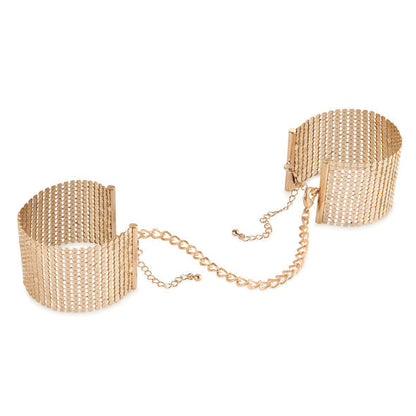 BIJOUX - DÉSIR MÉTALLIQUE MENOTTES MAILLE MÉTAL DORÉ BIJOUX DESIRE METALLIQUE
