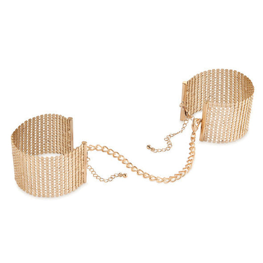 BIJOUX - DÉSIR MÉTALLIQUE MENOTTES MAILLE MÉTAL DORÉ BIJOUX DESIRE METALLIQUE