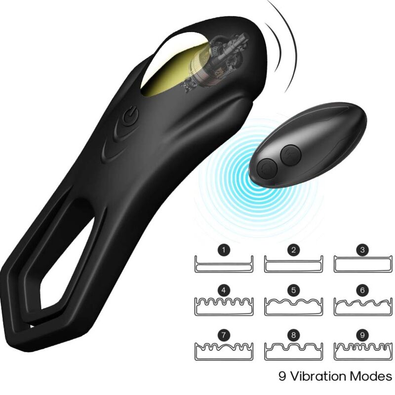ARMONY - TÉLÉCOMMANDE DOUBLE ANNEAU VIBRATEUR ROADSTER NOIR ARMONY FOR HIM