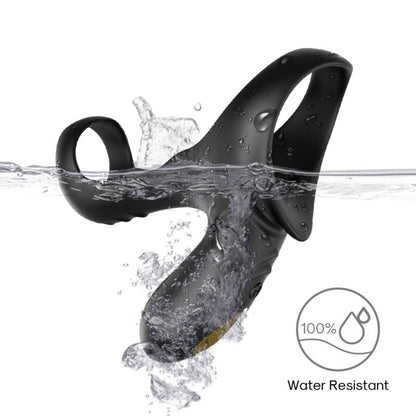 ARMONY - ANNEAU VIBRATEUR DOUBLE RANGER POUR COUPLES NOIR ARMONY FOR HIM