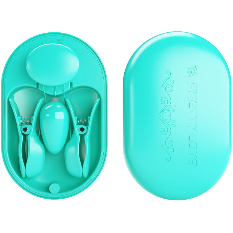 PRETTY LOVE - BOITE SURPRISE PINCE A ELECTRO STIMULATION BLEUE PRETTY LOVE FLIRTATION
