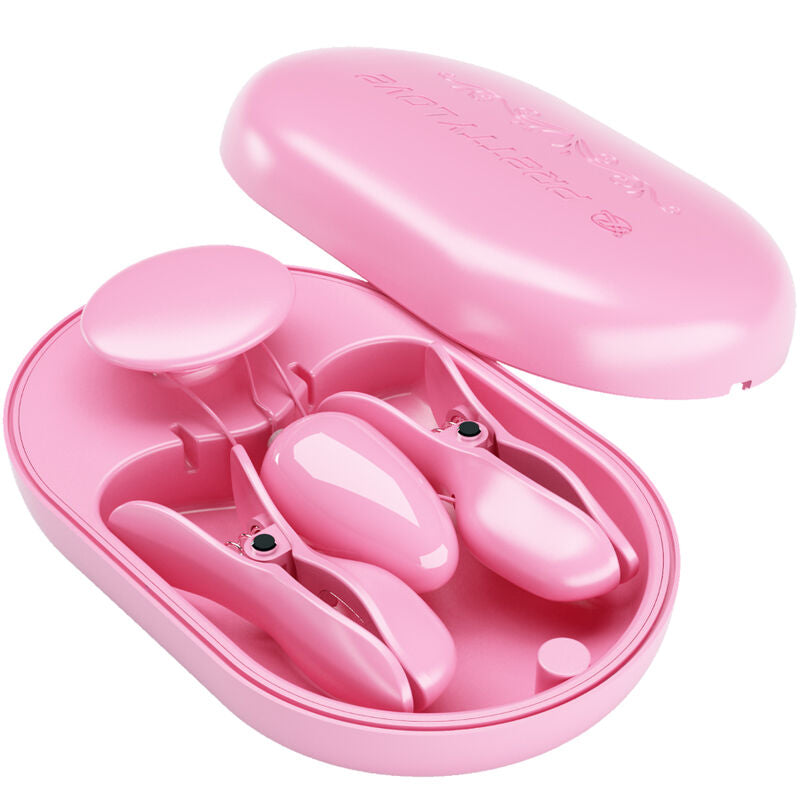 PRETTY LOVE - BOITE SURPRISE PINCES DÉLECTRO STIMULATION ROSE PRETTY LOVE FLIRTATION