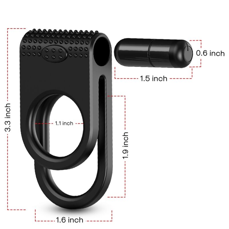 ARMONY - TWINS DOUBLE VIBRATEUR POUR COUPLES NOIR ARMONY FOR HIM