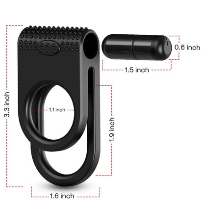ARMONY - TWINS DOUBLE VIBRATEUR POUR COUPLES NOIR ARMONY FOR HIM