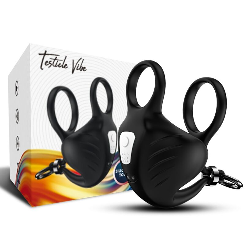 ARMONY - ANNEAU VIBRATEUR MANTA SCROTUM NOIR ARMONY FOR HIM