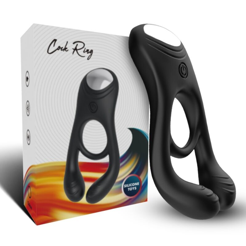 ARMONY - VEYRON DOUBLE VIBRATEUR ANNEAU JOUET POUR COUPLES TÉLÉCOMMANDE NOIR ARMONY FOR HIM