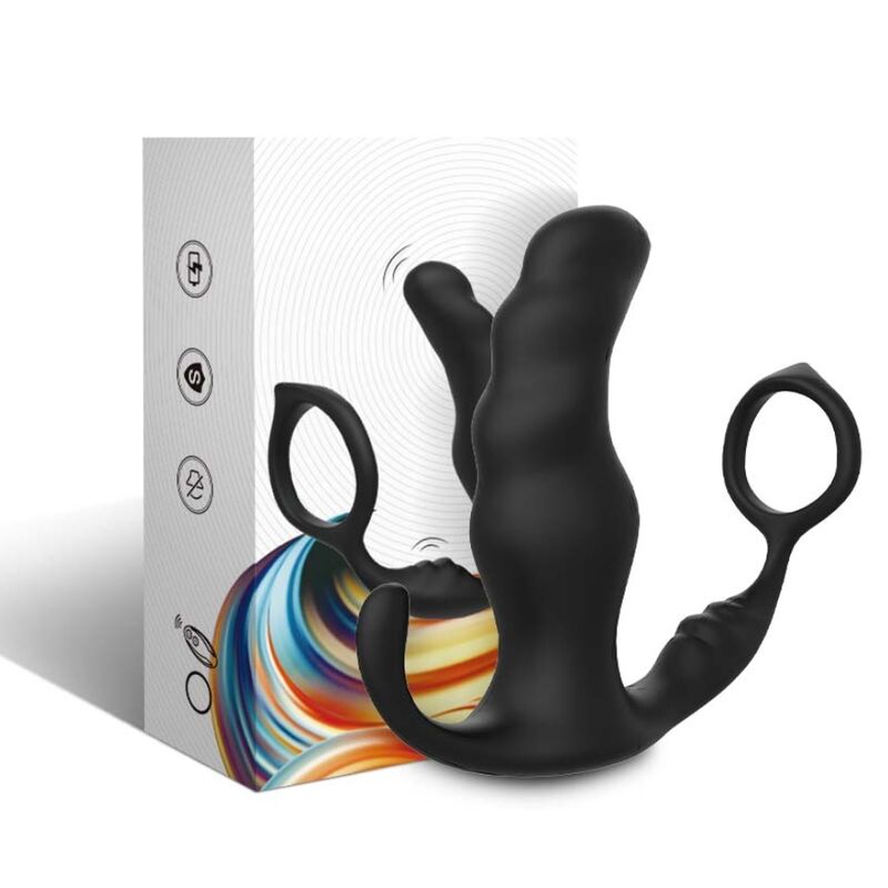 ARMONY - KNIGHT VIBRATEUR ANAL PROSTATE & ANNEAU TÉLÉCOMMANDE NOIR ARMONY ANAL