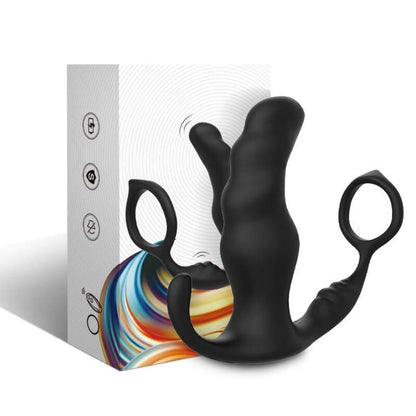 ARMONY - KNIGHT VIBRATEUR ANAL PROSTATE & ANNEAU TÉLÉCOMMANDE NOIR ARMONY ANAL
