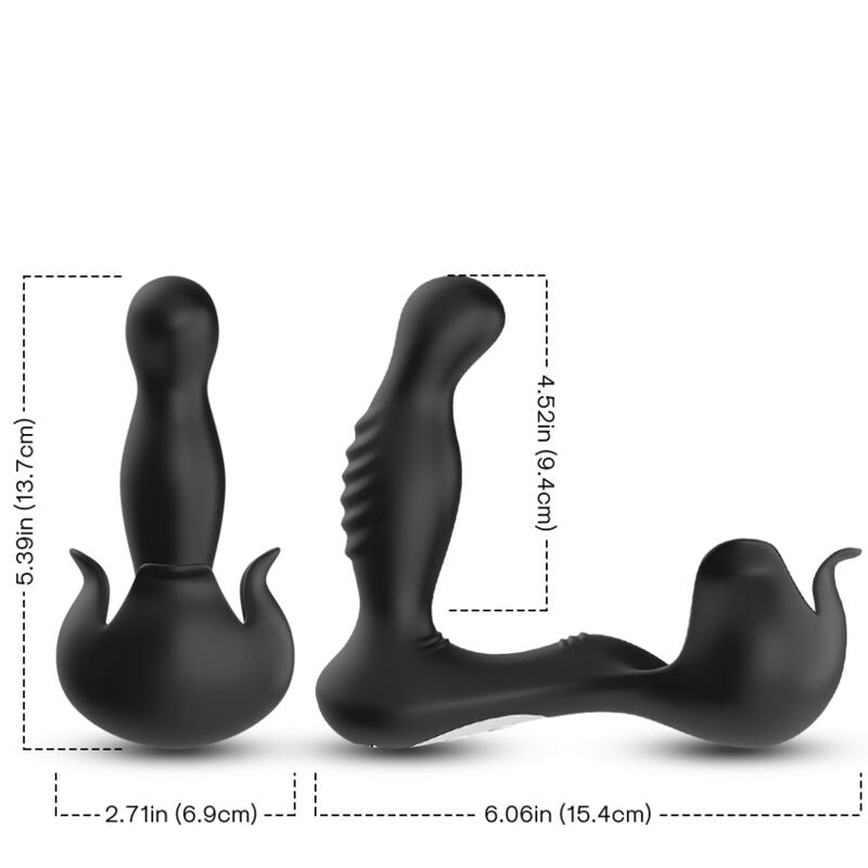 ARMONY - VIBRATEUR SURROUND ANAL & STIMULATEUR TESTICULOS TÉLÉCOMMANDE NOIR ARMONY FOR HIM